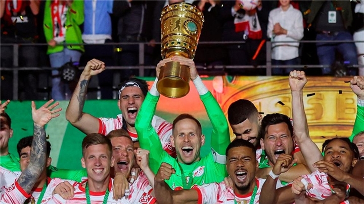 RB Leipzig win first German Cup trophy