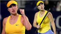 Fired-up Ukraine star Elina Svitolina thrashes Russias Anastasia Potapova - and does it in blue and gold